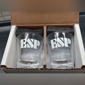 Vintage ESP Guitars Shot Glass - Set Of 2  Rare Promo New old stock
